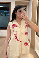 Summer Bloom Jacket | Linen