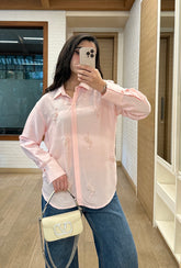Pearl Oasis Shirt (Silk) | Pink