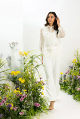 Lacey Bib Set| White