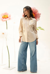 Summer Bloom Shirt | Beige