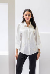 Take A Bow Shirt| White