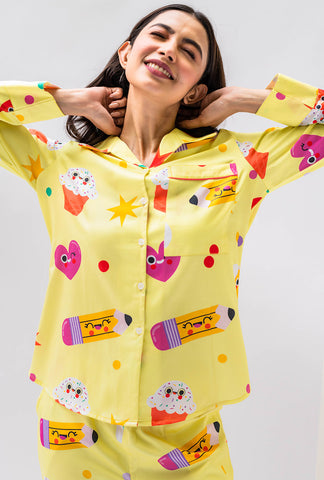 Yellow Love Pyjama Set