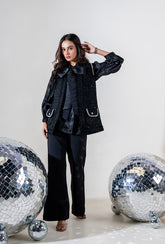 Jadore Pearl Jacket |Black