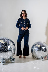 Emily Tweed Set | Navy