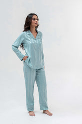 Sassy Stripes PJ Set | Sky blue