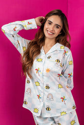 Checkered Wow Pyjama Set