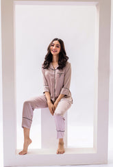 Champagne Satin PJ Set