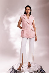 Soho Sleeveless Jacket |Pink