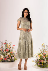 Amore' Sage Green Lacey Dress
