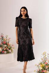 Celeste Black Lacey Dress