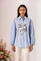 Fleur Blue Shirt