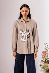 Fleur Taupe Shirt