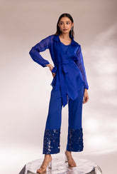 Organza Bling On Coord Set 1.0 | Cobalt Blue