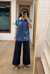 Azure Blue Stripes Shirt