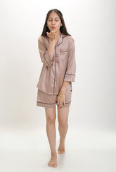 Classic Champagne Shorts Set