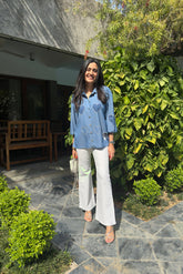 Mitali Wadhwa In Love in Denim Shirt