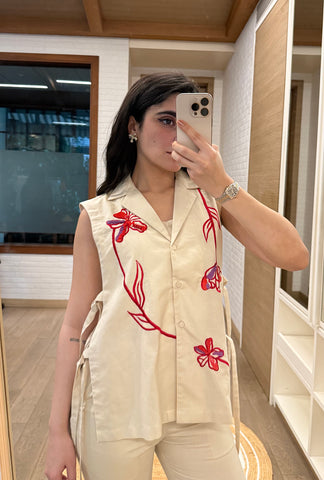 Summer Bloom Jacket Set |Linen 2.0