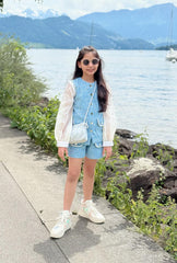 Denim Emily Shorts Set