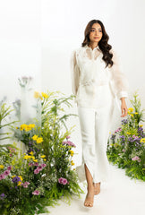 Lacey Bib Set| White