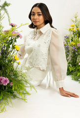 Lacey Bib Set| White