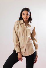 Brunching Around Town Shirt | Beige