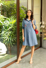 Chloe Shirt Dress – Denim