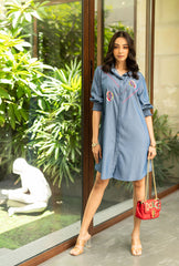 Chloe Shirt Dress – Denim