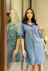 Chloe Shirt Dress – Denim