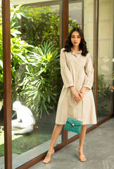 Brunching Around Town Dress| Beige