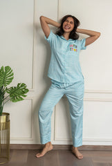 Super Star Pyjama Set Blue