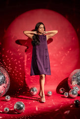 Blair Bow Dress| Purple