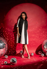 Blair Bow Dress| Monochrome Sleeves