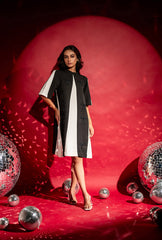 Blair Bow Dress| Monochrome Sleeves