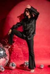 Rhinestone Layered Shirt