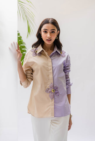 Orchid Two-Toned Shirt