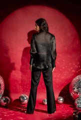 Rhinestone Layered Shirt