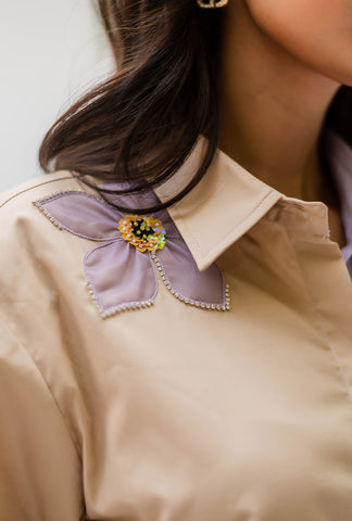 Orchid Two-Toned Shirt