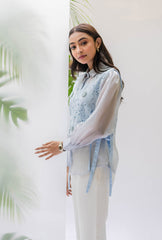Lacey Bib Set| Aqua