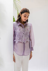Lacey Bib Set| Mauve
