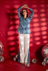 Nriti Shah In Emily Tweed Set| Aqua