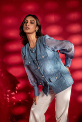 Nriti Shah In Emily Tweed Set| Aqua