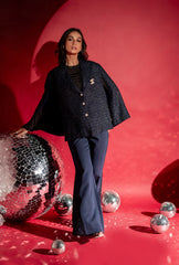 Nriti Shah In Starlit Cape Set