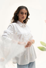 Mitali Wadhwa In Pearl Oasis White Shirt