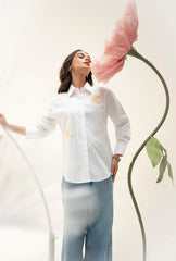 Summer Bloom Shirt | White