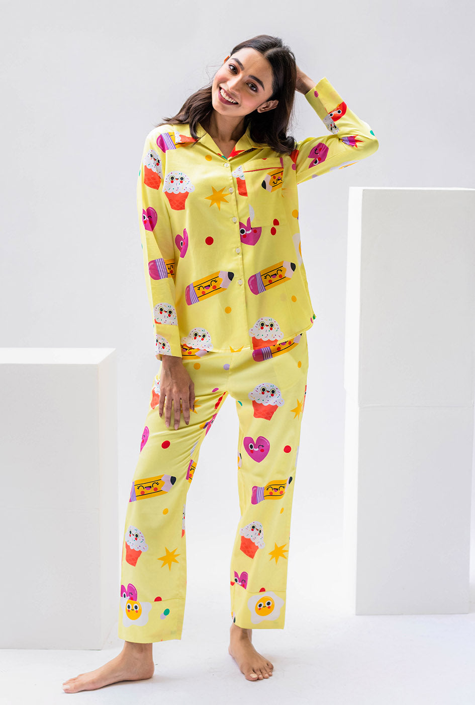 Yellow Love Pyjama Set