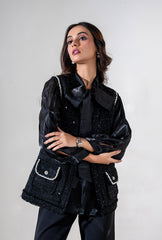 Jadore Pearl Jacket |Black