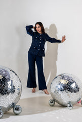 Emily Tweed Set | Navy
