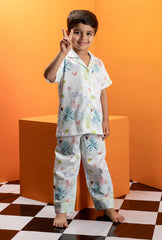 Under The Sea Notched Collar Full Shirt