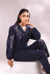 Nriti Shah In Milano Navy Coord Set