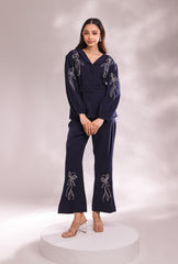 Nriti Shah In Milano Navy Coord Set